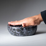 Genuine Polished Indigo Gabbro Bowl // 2.5 lb