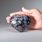 Genuine Polished Indigo Gabbro Heart // 400g