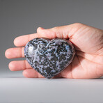 Genuine Polished Indigo Gabbro Heart // 300g