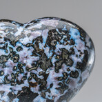 Genuine Polished Indigo Gabbro Heart // 300g