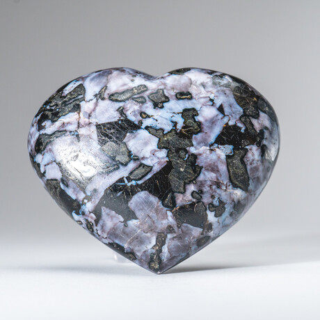 Genuine Polished Indigo Gabbro Heart // 400g