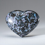 Genuine Polished Indigo Gabbro Heart // 300g