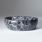 Genuine Polished Indigo Gabbro Bowl // 2.5 lb