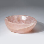 Genuine Polished Medium Rose Quartz Bowl // 3 lb