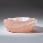 Genuine Polished Medium Rose Quartz Bowl // 3 lb