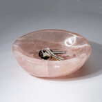 Genuine Polished Medium Rose Quartz Bowl // 3 lb