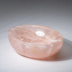 Genuine Polished Medium Rose Quartz Bowl // 3 lb