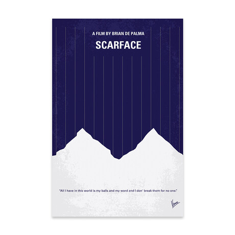 Scarface // Minimal Movie Poster Print // Acrylic Glass by ChungKong