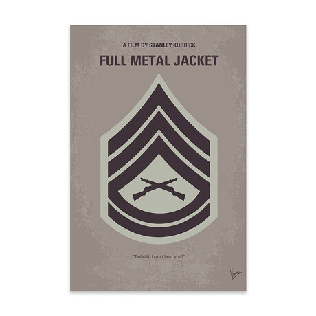 Full Metal Jacket // Minimal Movie Poster Print // Acrylic Glass by ChungKong