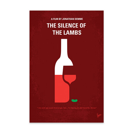 Silence Of The Lambs // Minimal Movie Poster Print // Acrylic Glass by ChungKong
