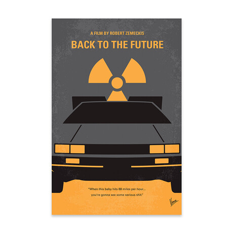 Back To The Future // Minimal Movie Poster Print // Acrylic Glass by ChungKong