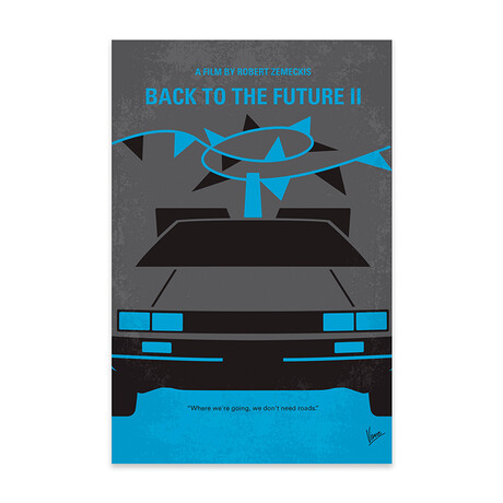 Back To The Future II // Minimal Movie Poster Print // Acrylic Glass by ChungKong