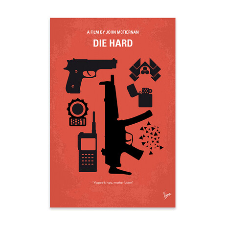 Die Hard // Minimal Movie Poster Print // Acrylic Glass by ChungKong