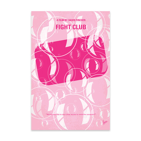 Fight Club // Minimal Movie Poster Print // Acrylic Glass by ChungKong