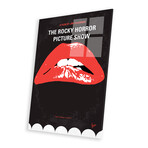The Rocky Horror Picture Show Minimal Movie Poster Print on Acrylic Glass // Chungkong (16"W x 24"H x 0.25"D)
