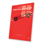 Ferris Bueller's Day Off Minimal Movie Poster Print on Acrylic Glass // Chungkong (16"W x 24"H x 0.25"D)