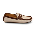 TRANSPORTER® Men's Hybrid Driving Slipper // Natural + Tan (US Men's Size 7)