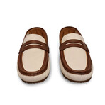 TRANSPORTER® Men's Hybrid Driving Slipper // Natural + Tan (US Men's Size 7)