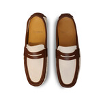 TRANSPORTER® Men's Hybrid Driving Slipper // Natural + Tan (US Men's Size 7)