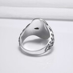 Sterling Silver Odin Mask Ring // Silver (11.5)