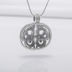 Sterling Silver Viking Knot Pendant // Silver