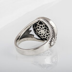 Sterling Silver Lotus Ring // Silver (8)