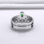 Sterling Silver Filigree Ring // Silver (10)