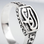 Sterling Silver Eye Of Horus Ring // Silver (11)