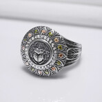 Sterling Silver Scarab Ring // Silver (10)