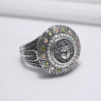 Sterling Silver Scarab Ring // Silver (10)