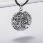 Sterling Silver Spartan Pendant // Silver