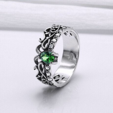 Sterling Silver Filigree Ring // Silver (6)