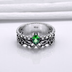 Sterling Silver Filigree Ring // Silver (10)