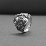 Sterling Silver Blindfolded Woman Ring // Silver (9)