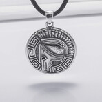Sterling Slver Spartan Pendant // Silver
