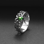 Sterling Silver Filigree Ring // Silver (10)