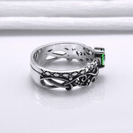 Sterling Silver Filigree Ring // Silver (10)