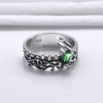 Sterling Silver Filigree Ring // Silver (10)