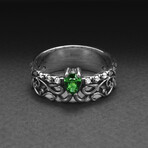 Sterling Silver Filigree Ring // Silver (10)