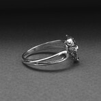 Sterling Silver Tiger Ring // Silver (9)