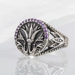 Sterling Silver Lotus Ring // Silver (8)