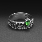 Sterling Silver Filigree Ring // Silver (10)
