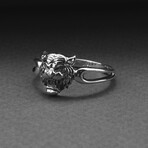Sterling Silver Tiger Ring // Silver (9)