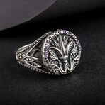 Sterling Silver Lotus Ring // Silver (8)
