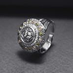 Sterling Silver Scarab Ring // Silver (10)