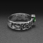 Sterling Silver Filigree Ring // Silver (10)