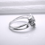 Sterling Silver Tiger Ring // Silver (9)