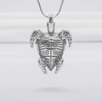 Sterling Silver Turtle Minimalistic Pendant // Silver (9)
