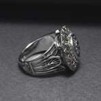 Sterling Silver Scarab Ring // Silver (10)