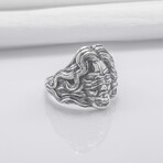Sterling Silver Blindfolded Woman Ring // Silver (9)